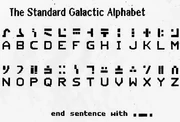 Standard galactic alphabet