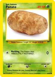 A Potato's card