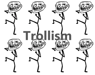 A bunch of Trolls celebrating Trollism while dancing.