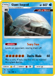 Giant Isopod card