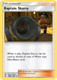 The Kaptain Skurvy card. Thankfully it's not his little cannon against little ol' you.