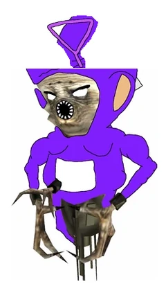 Asplode Asplode Asplode Tinky Winky after the deflation of his head