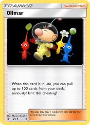 An Olimar supporter card!