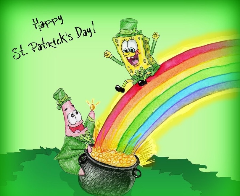 Happy St Patrick da PATRICK SQUAREPANTS!!!!!!!