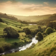 Teletubby land river