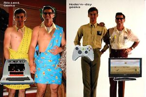 Ancient Geeks compared to Modern-day geeks.