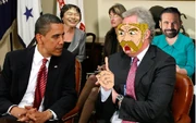 Billy mays stalking Obama again along with the King.