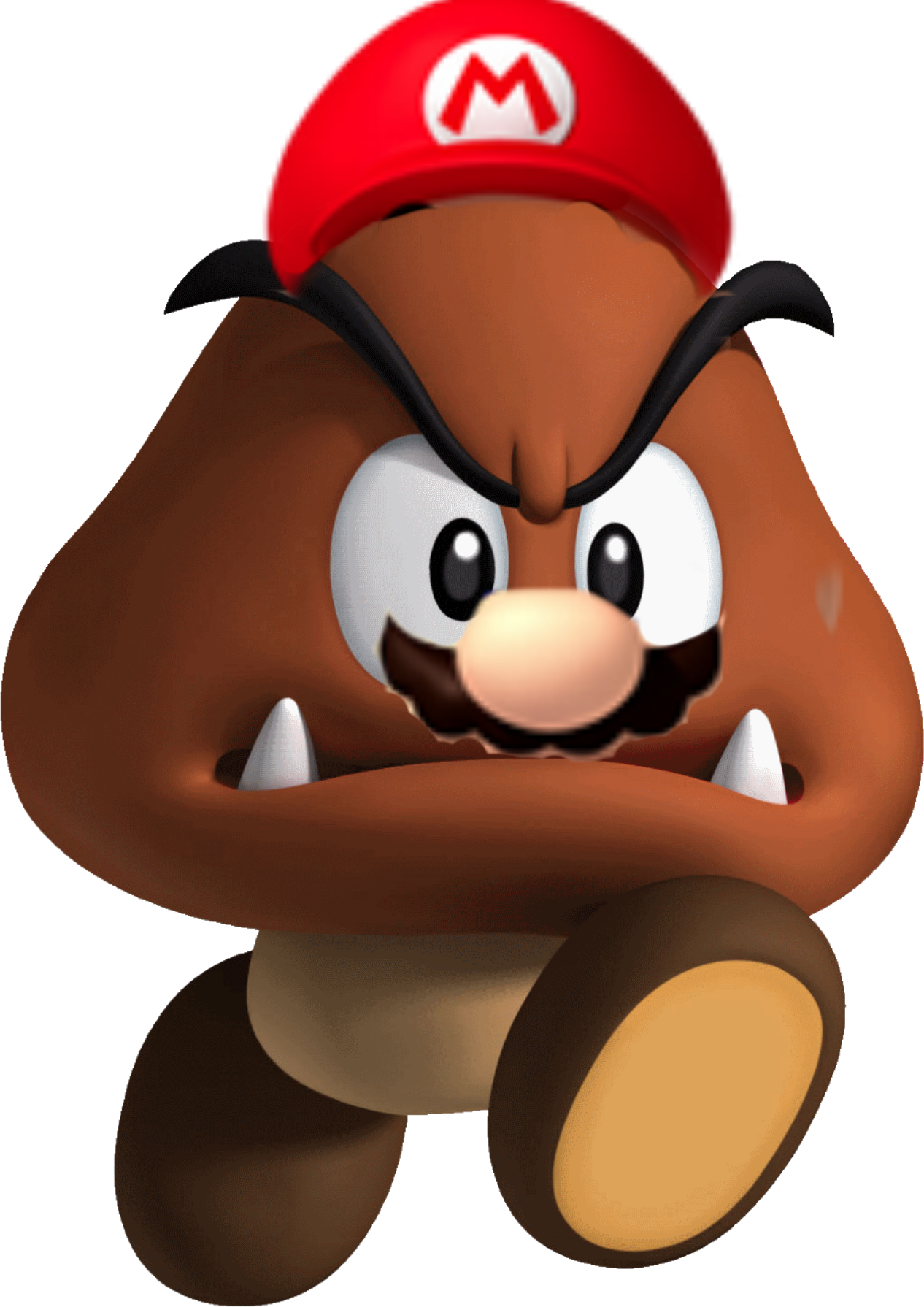 super mario brown guy transparent