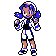 A very pixel-y version of Kris that has her colors all out of wack.