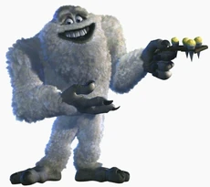 Yeti, holding some snowcones.