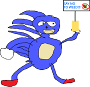 classic Sanic absolutely hates weed (and by extension )