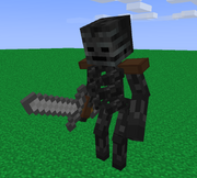 A Wither Skeleton with a power level of .