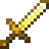 A gold sword