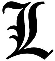 The letter L itself.