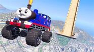 Thomas as a monster truck.