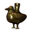 Récipient en forme d'oiseau en or