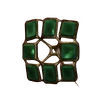 Broche en or ornée de pierres