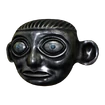 Masque inca en argent et en saphir