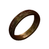 Bague en or décorée