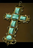 Jeweled Golden Cross