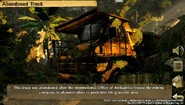 "Looks like this truck's been here for years... wonder how long the mining operation's been shut down?"