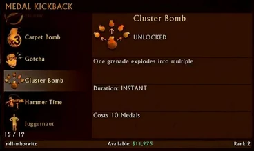 Cluster Bomb