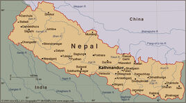 Nepal karte