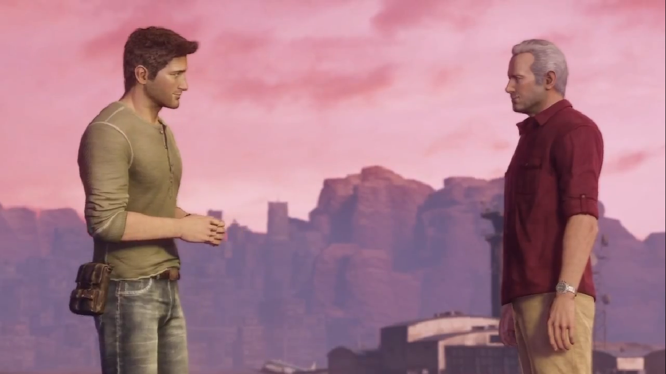 Uncharted Image Compares Video Game Sully and Nathan Drake to How