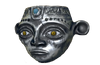 Silver Inca Mask