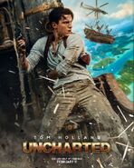 Tom Holland is Nathan Drake in Uncharted movie poster