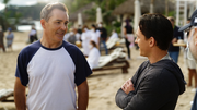 Nolan North e Tom Holland nos sets de filmagem de Uncharted.