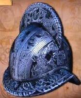 Spanish helmet in chapter 2