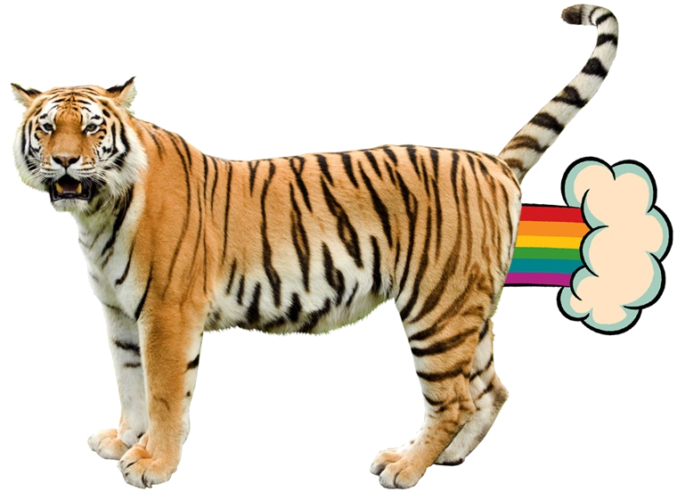 Tom, Top Cat, Super Snooper, Snagglepuss and Giant Realistic Flying he Tiger  as Mercats : r/tigerpics