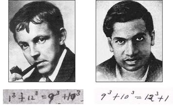 Hardy Ramanujan-portretten