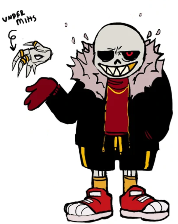 Undertale Au Wiki - Underfell Sans Pixel Art Grid, HD Png Download ,  Transparent Png Image - PNGitem