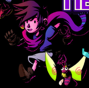 Scarf Boy in the Underhero poster next to Tim/Bolt