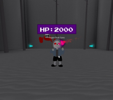 you beated 3d hyper dust sans! - Roblox