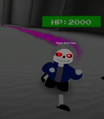 You beat dust tale sans - Roblox