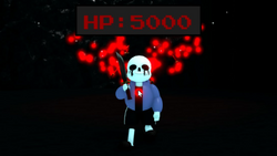 Defeat Killer!Sans - Roblox