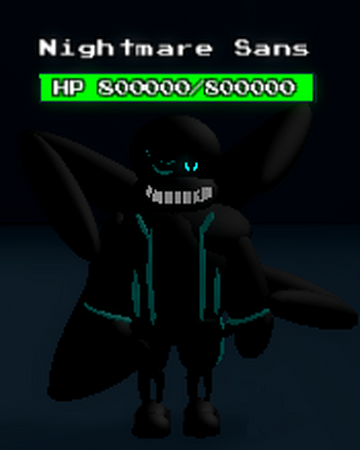 Nightmare Sans Undertale Au Destroyer Wiki Fandom - roblox nightmare sans