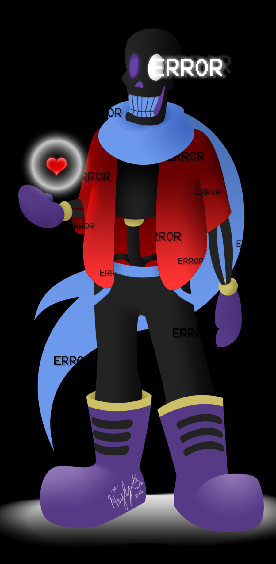 Error sans (fanart undertale au) error tale