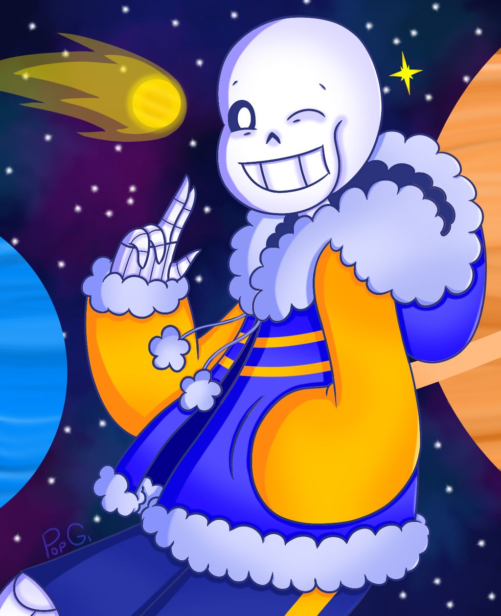 Just An Undertale Blog — Skeles with hair _____ Cross!Sans