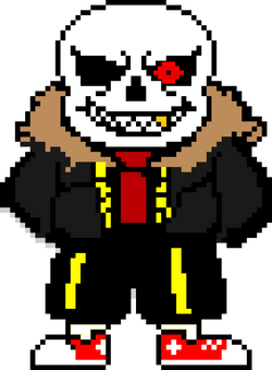 Pixilart - Underfell Sans (Battle) by AmazinG