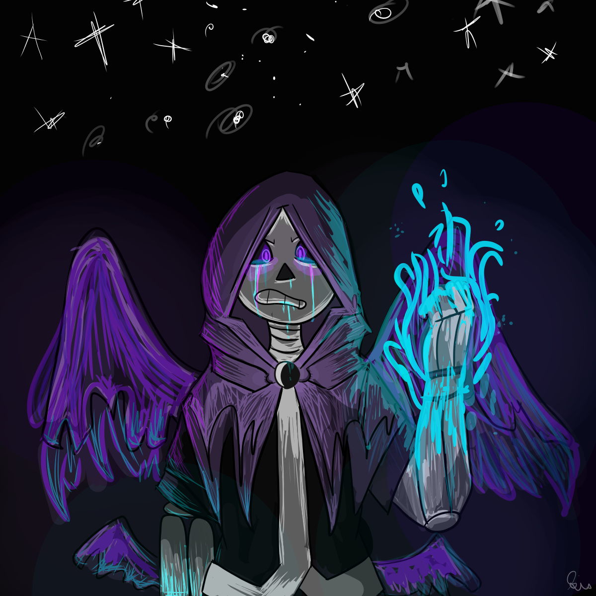 Dreamtale Nightmare!Sans by Zeplin018 on DeviantArt