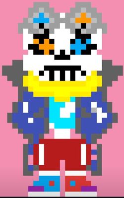 Sans pixel art by AlphaM757 on DeviantArt