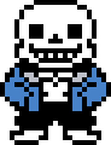 sans minecraft pixel art(i think i made the width 1 pixel short i