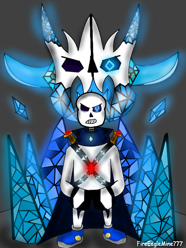 Crystallized Sans Undertale Au Fanon Wiki Fandom - roblox undertale sans vs chara spoilers