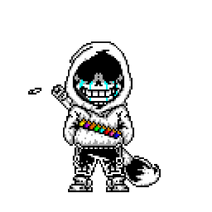 Pixilart - Dust Sans by 3Rr0rBlack