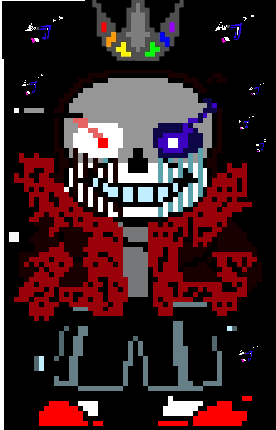 Horror!Sans Sprite (Horrortale) by NateT-G  Undertale pixel art, Horror  sans, Anime pixel art