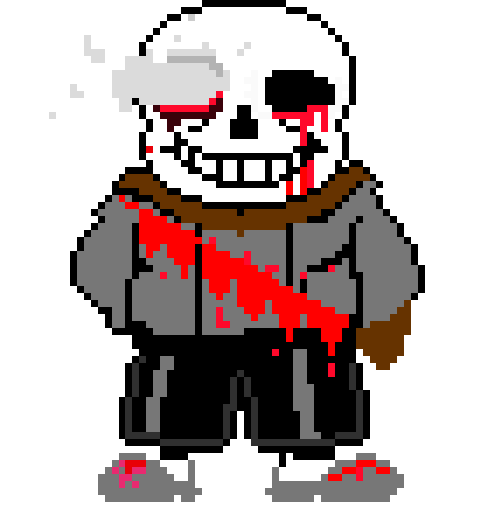 Horror sans sane pixel art